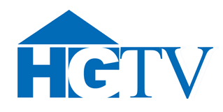 The blue HGTV logo, featuring the stylized letters 