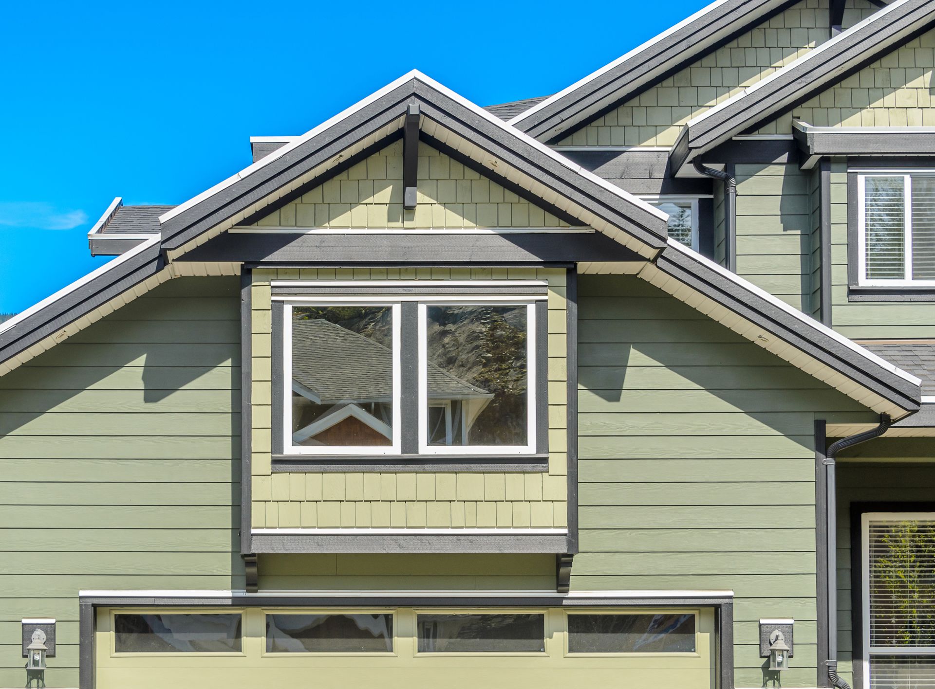 Freshly painted home exterior