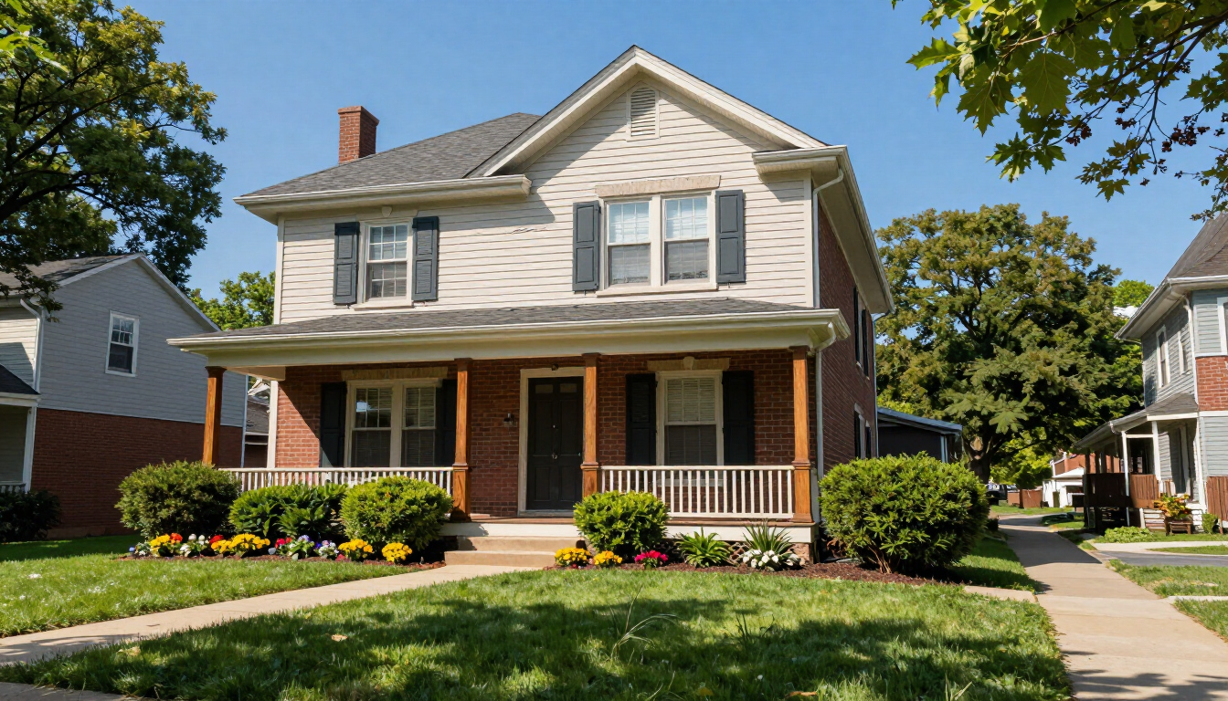 Restored home exterior