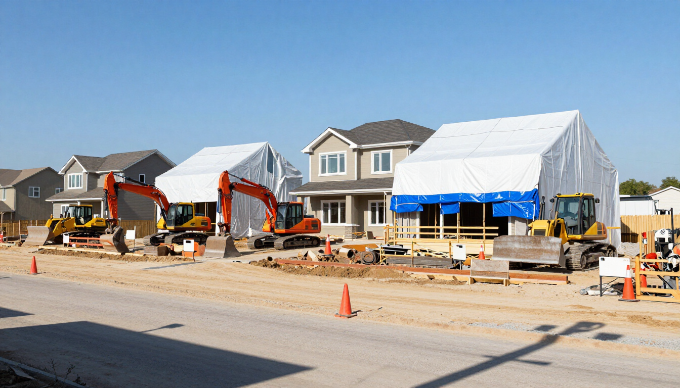Roofing preparation and safety setup