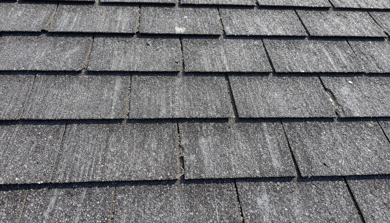 Aging roof shingles in St. Louis