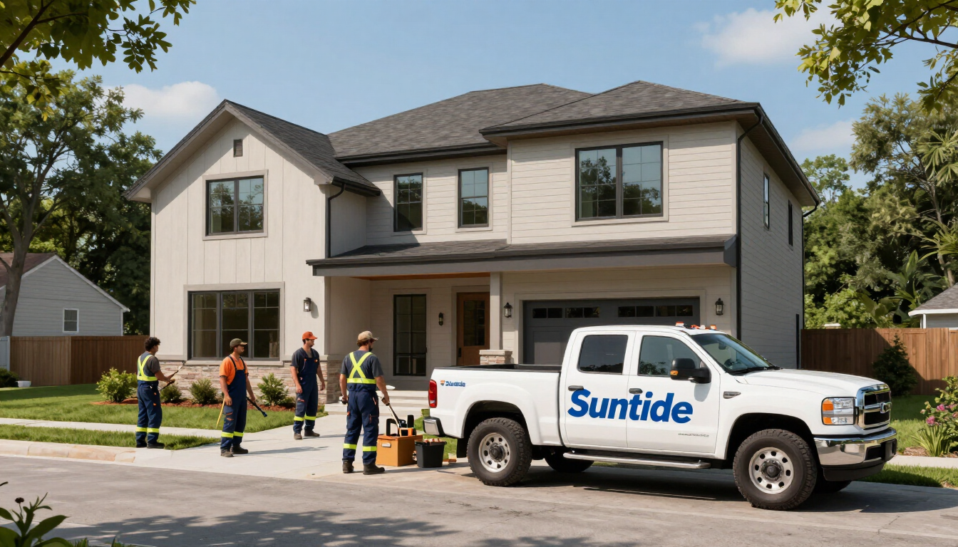 St. Louis home under reconstruction by Suntide Companies after storm damage