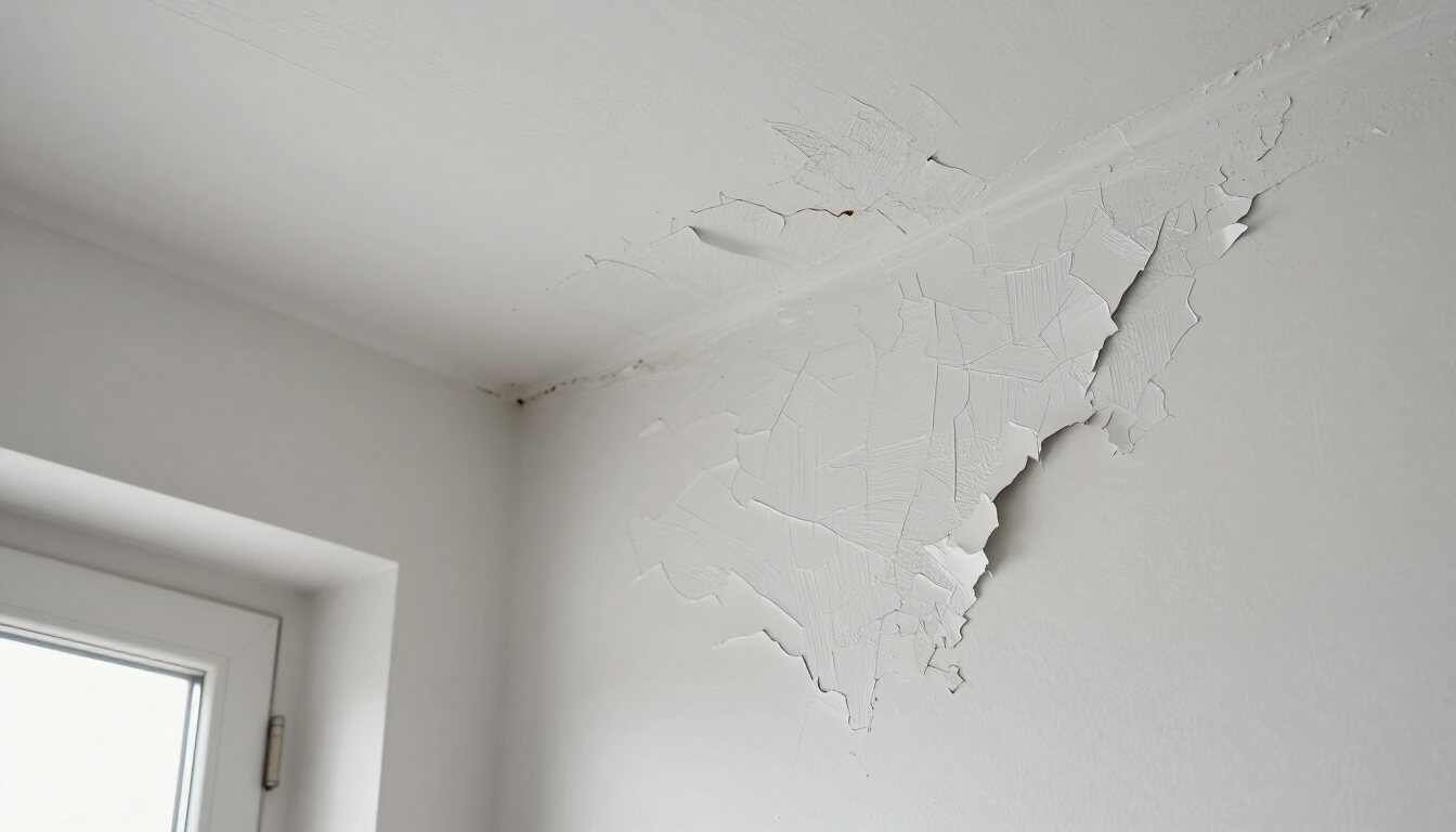 Interior ceiling water stain