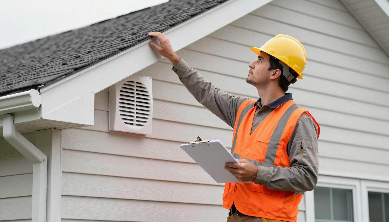 Professional roofing inspection