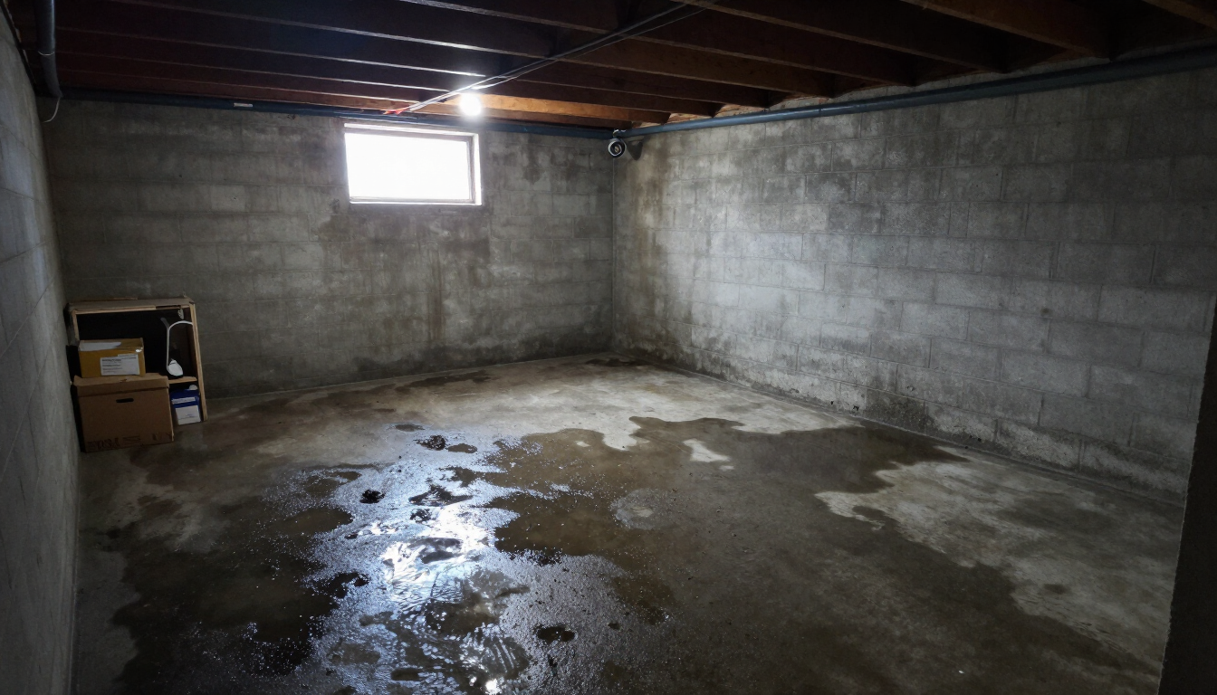 Safety assessment of a flooded basement
