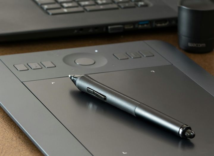 photo of drawing tablet