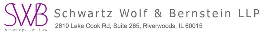 SWB Logo and Address: 2610 Lake Cook Rd, Suite 265, Riverwoods, IL 60015