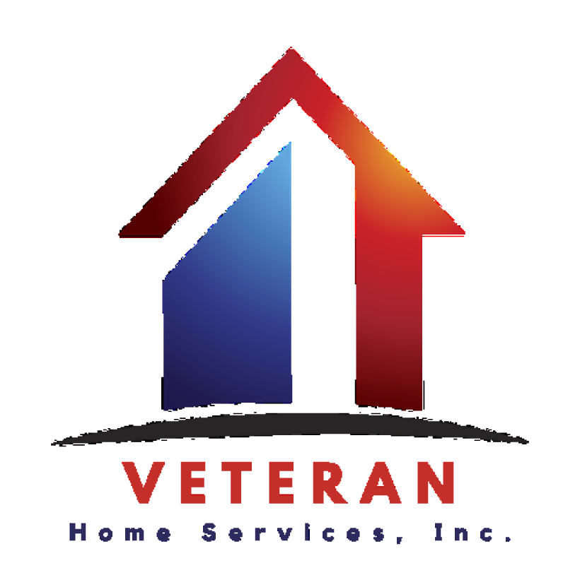 A logo for veteran home services inc.
