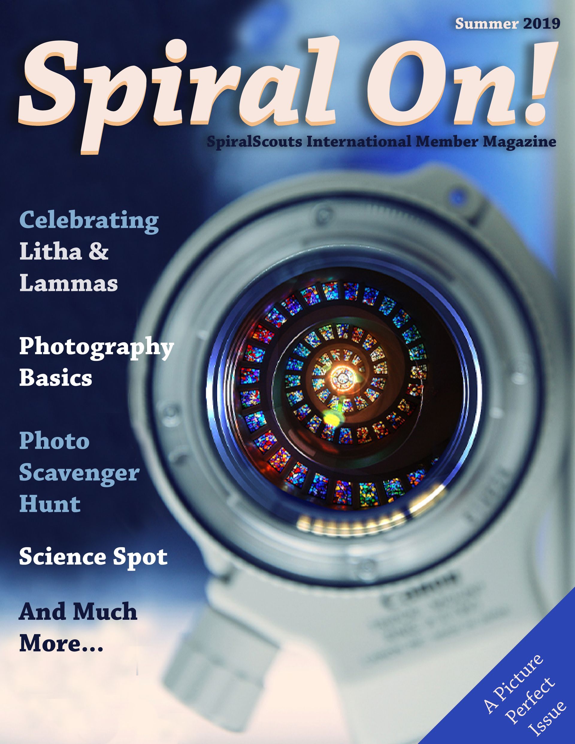A spiral on magazine with a camera on the cover, Fall 2021 magazine.