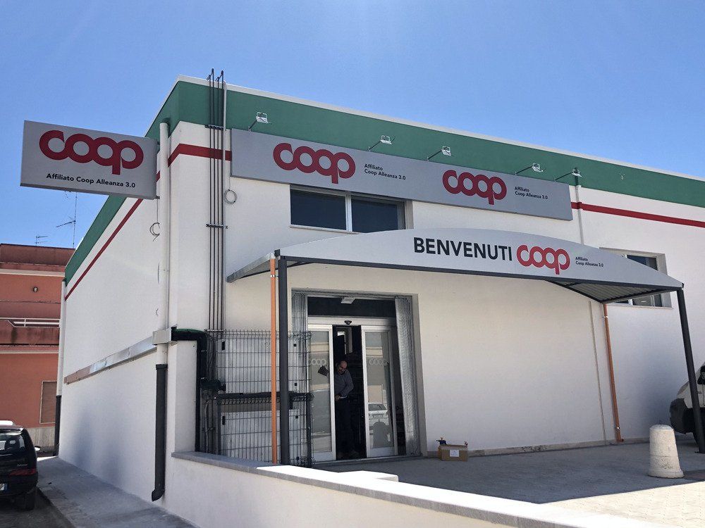 insegna coop nuova apertura