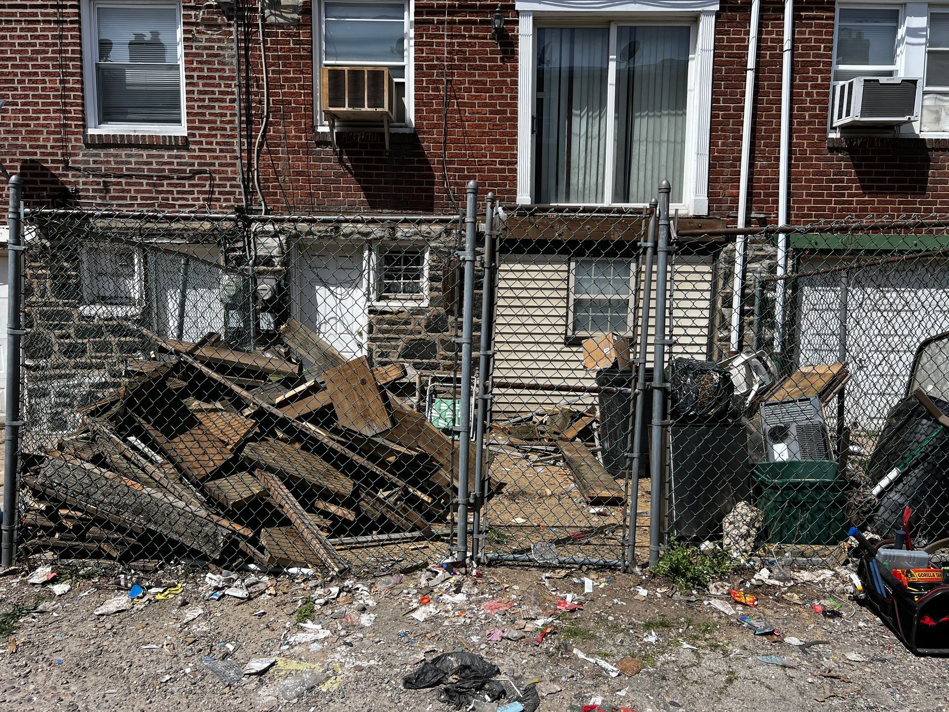 Deck removal job in Philadelphia