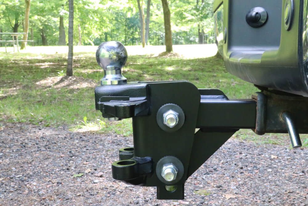 A Trailer Hitch Is Attached to The Back of A Truck — Rum City Exhaust Centre in Bundaberg Central, QLD