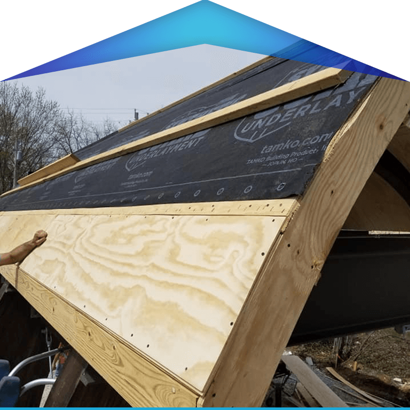 Wooden Roof Frame — Salem, MO — Carr's Exterior & Gutter Solutions