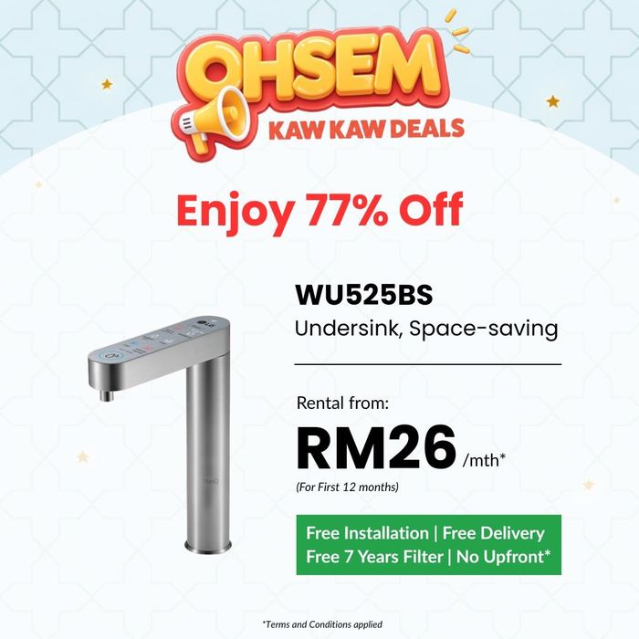 WU525BS LG water purifier mid year promo deals with 77% Off