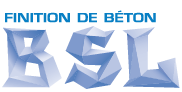Un logo pour une entreprise appelée finition de béton bsl