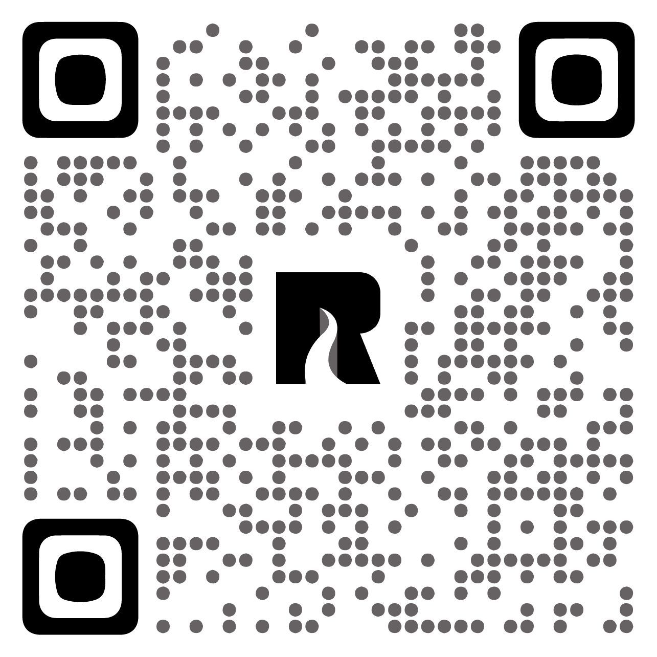 QR code with the letter 