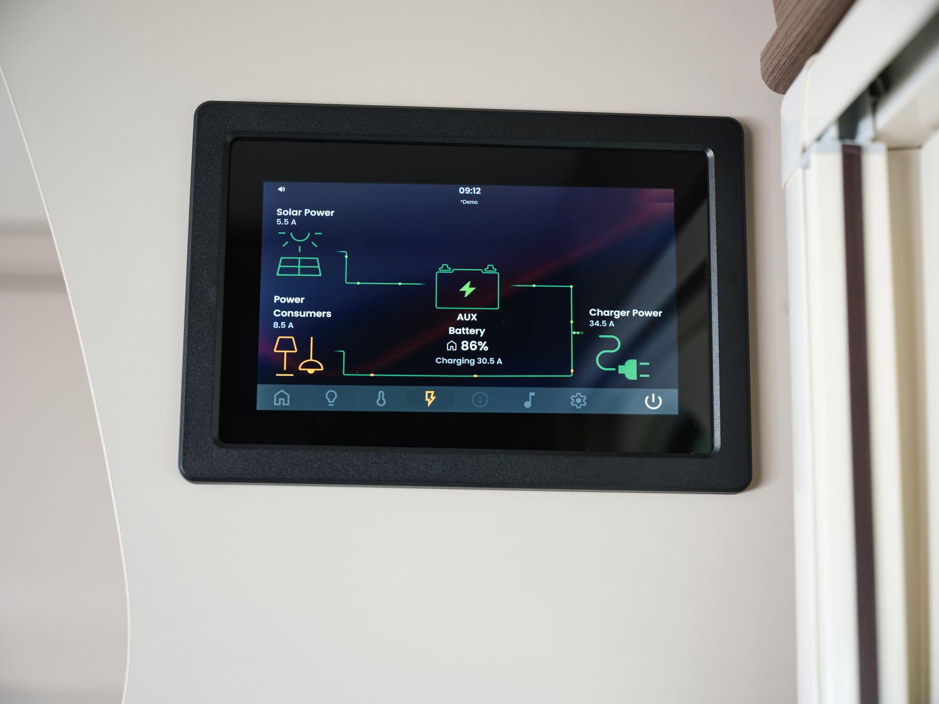kabe 2026: ny kontrollpanel smart-d 2.0 (batterinivåer och laddning)