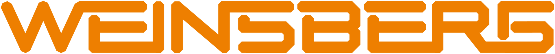 Orange text on a light yellow background that reads WEINSBERG.