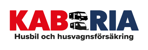 Logo for KABRIA, Husbil och husvagnsförsäkring, with red