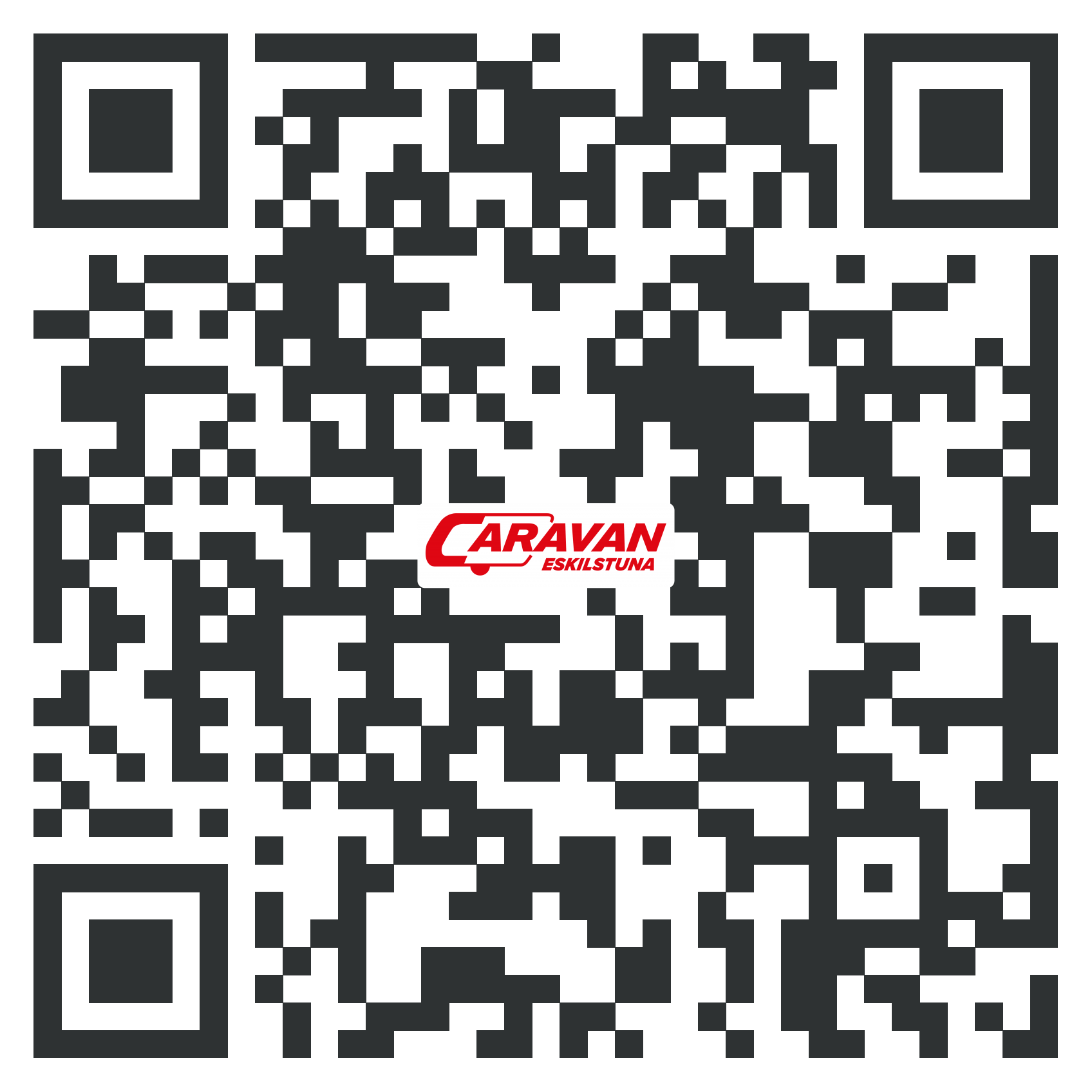 QR code for Caravan Solutions, featuring its logo.