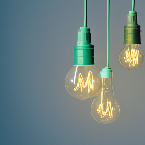 3 LED hanging lightbulbs