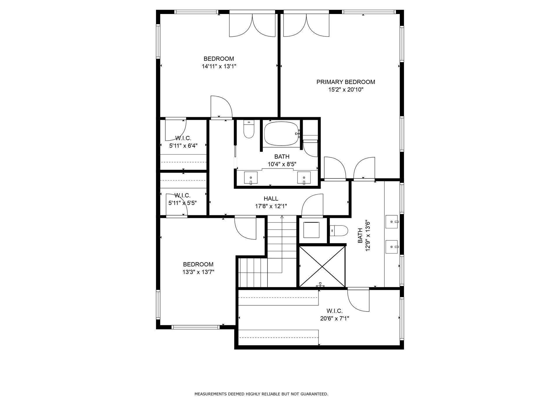 A black and white floor plan of a house.