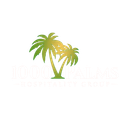 1000 Palms Hospitality Group logo with two green palm trees on a white background