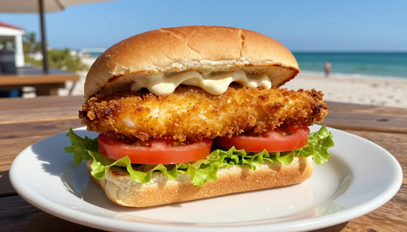 Fresh Grouper Sandwich