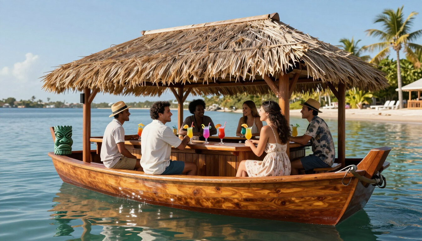 Tiki boat fun