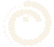 Cream-colored stylized letter 