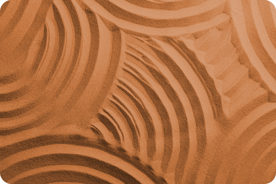 Abstract pattern of overlapping, curved lines in shades of brown.
