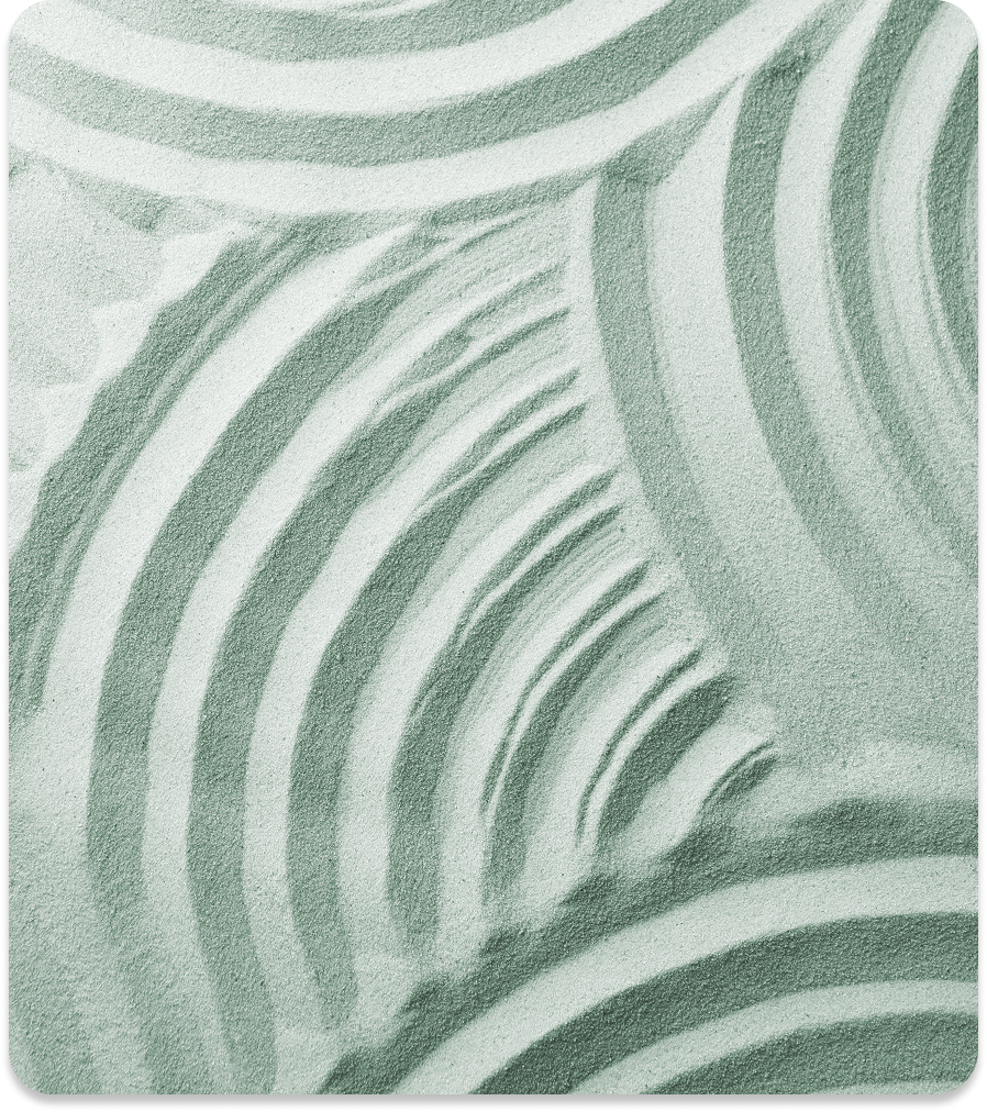 Green and white striped pattern, curved lines, abstract design.