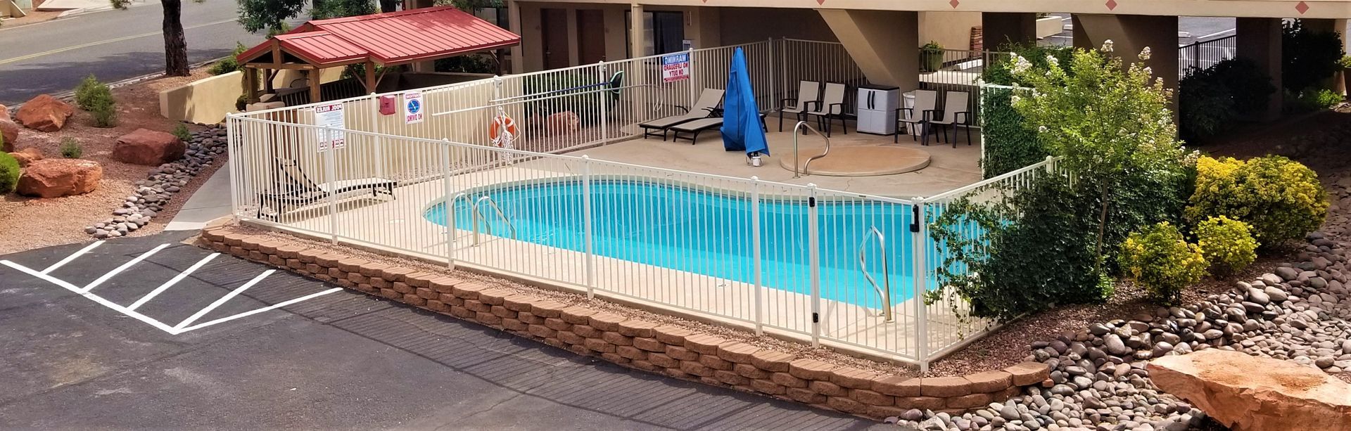Pool safety fence installation in Gulf Shores AL by Mitchell Fence Company