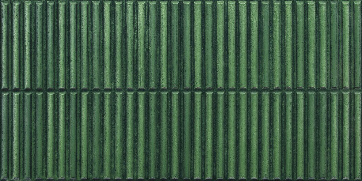 HOMEY STRIPES GREEN GLOSSY