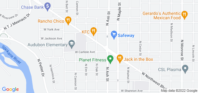 Map of business location