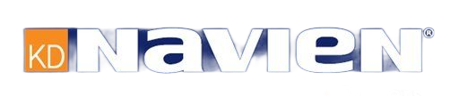 The Navien company logo, featuring the letters