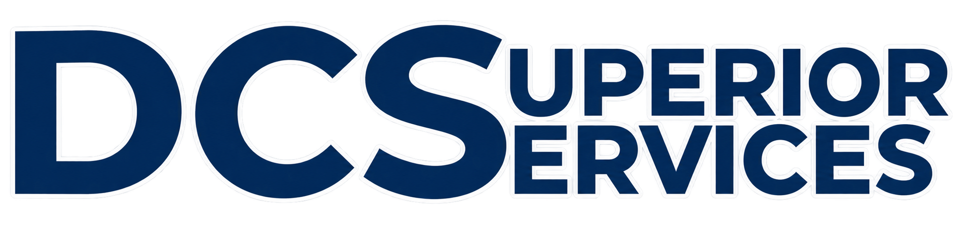 DCS Superior Services logo in blue text on a white background
