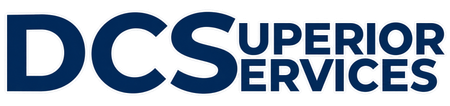 DCS Superior Services logo in blue text on a white background