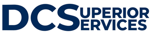 DCS Superior Services logo in blue text on a white background