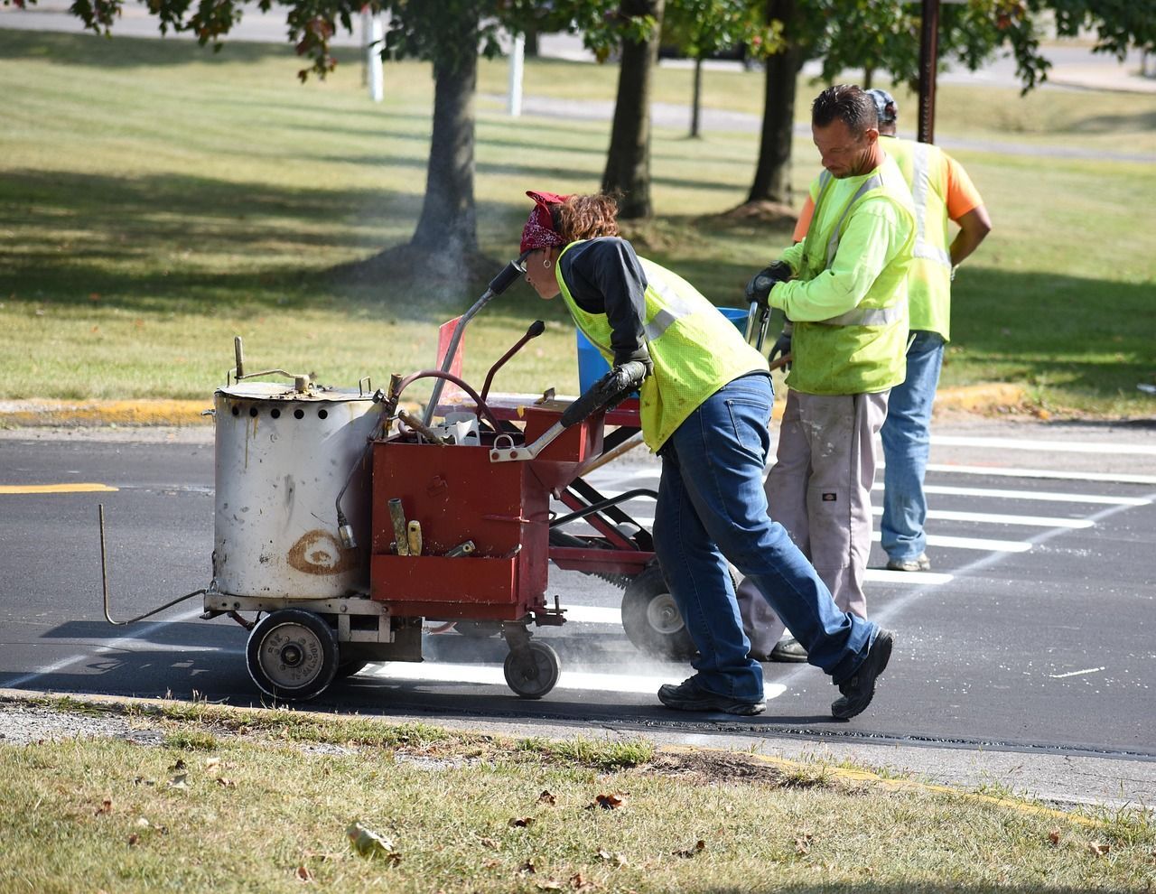 parking lot line striping in West Orange, NJ