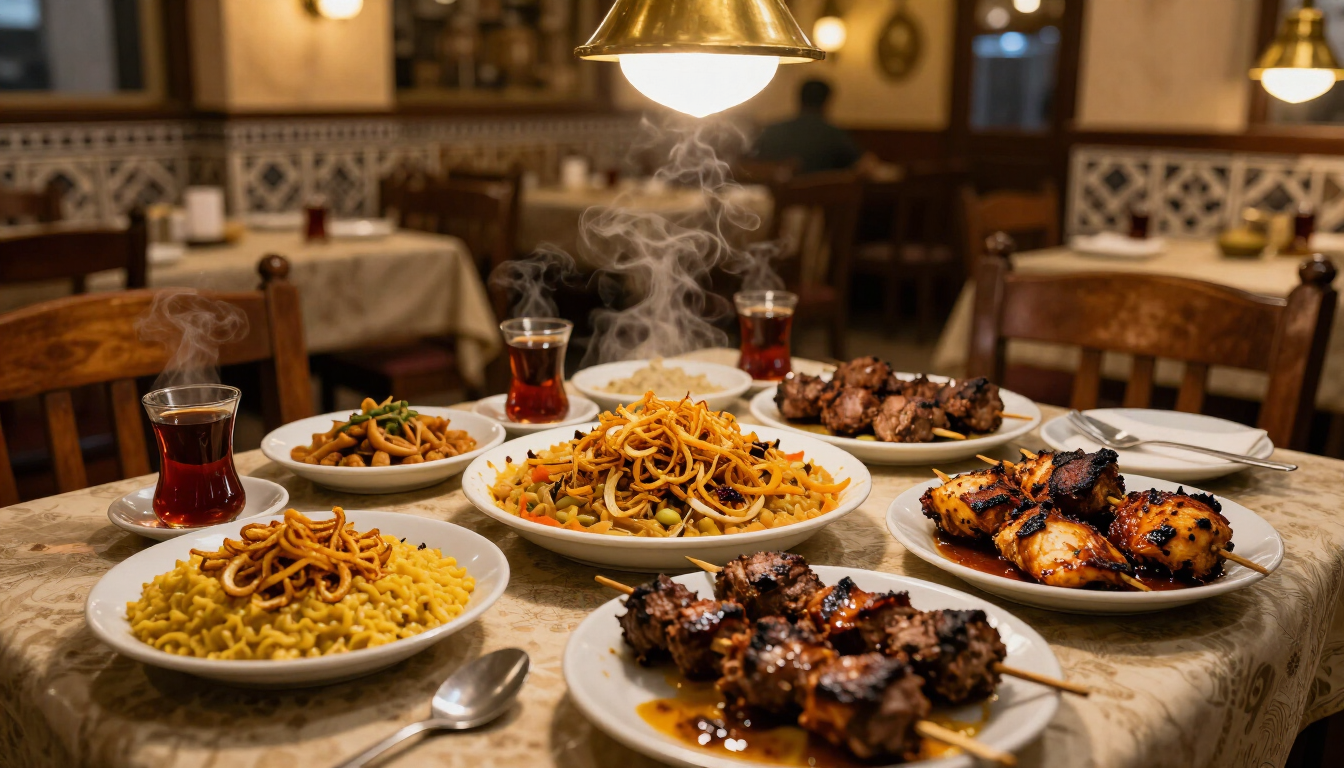 Egyptian dinner in Cairo