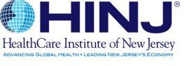 HINJ logo with blue globe icon and purple text: HealthCare Institute of New Jersey