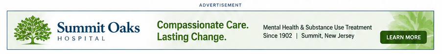 Summit Oaks Assisted Living banner with green tree logo, “Compassionate Care,” and “Learn more” button