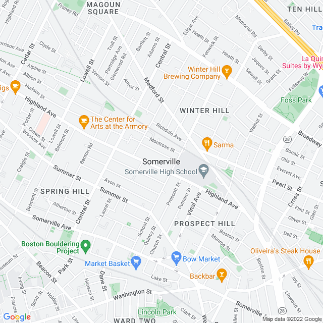 Map of business location