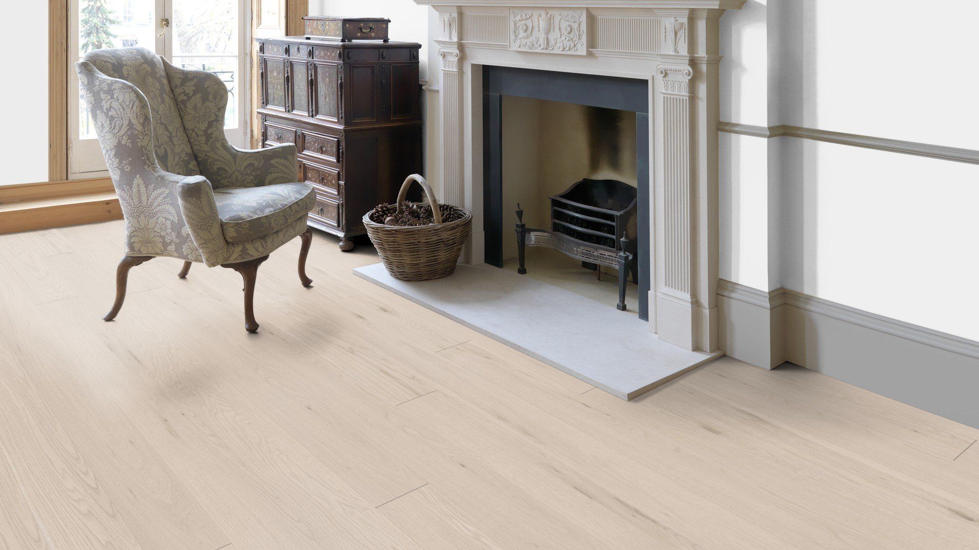 parquet bianco laccato o effetto naturale