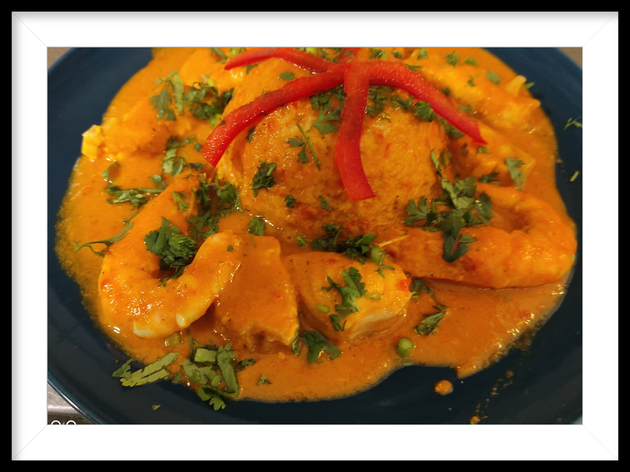 Caril de gambas