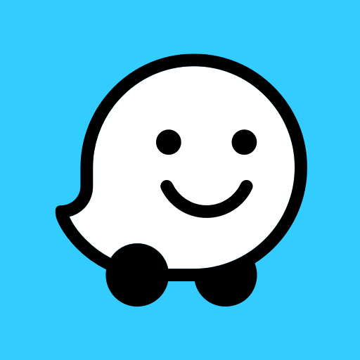 Um ícone de desenho animado de um fantasma com um rosto sorridente em um fundo azul.