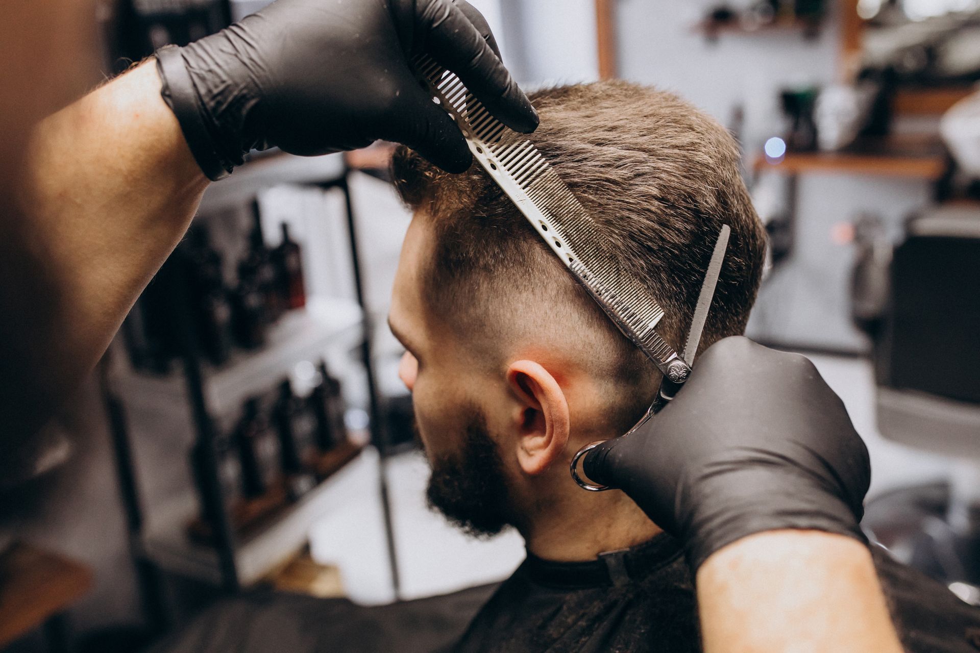 Barbearia na Rodoviária de Caxias do Sul