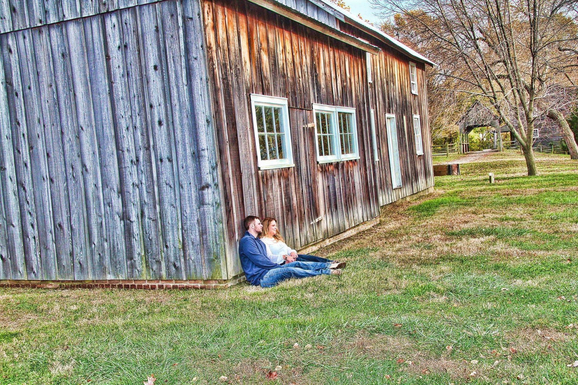 outdoor engagement photo