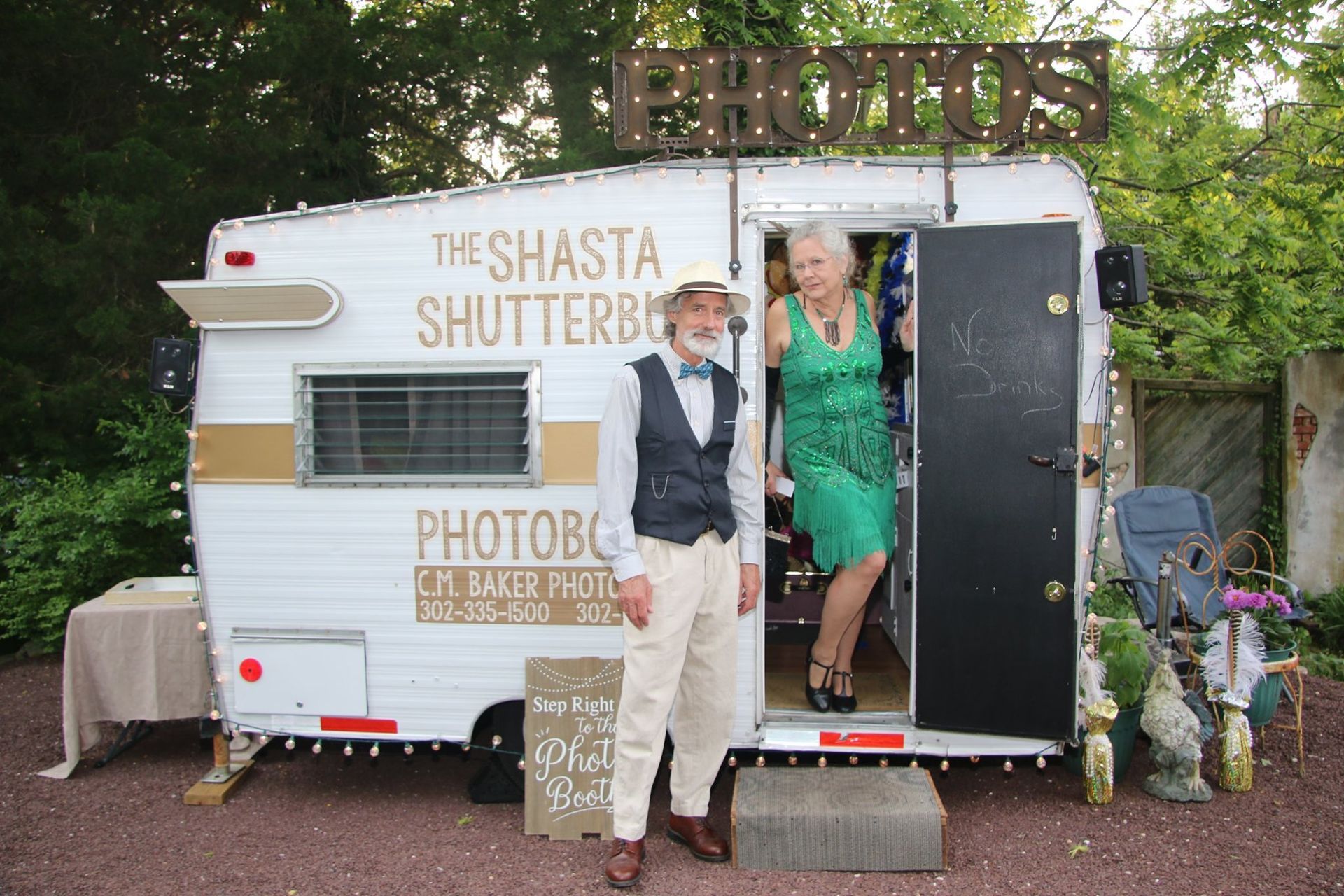 vintage photo booth trailer